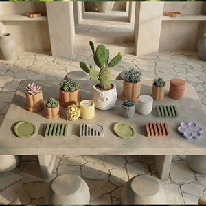 <span class=keywords><strong>Prix</strong></span> d'usine – Mélange de béton écologique DIY pour moulage, haute durabilité toutes saisons pour tables d'appoint en béton intérieures/extérieures - Product Image 3