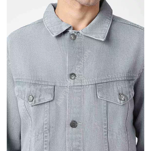 Chaqueta de Mezclilla 100% Algodón, Cierre de Botones, Invierno, Todas las Tallas, Hombre, Manga Larga, con Bolsillo, Estilo Casual, Precio al por Mayor - Product Image 5