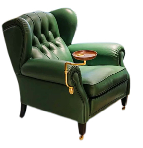 Juego de Accesorios de Lujo para Silla Godfather, Bandeja de Madera de Nogal para Reposabrazos, Soporte de Aleación de Zinc, Ruedas de Latón Sólido - Product Image 4