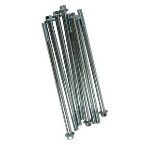 En stock, expédition rapide : Boulons à bride M8*180 en acier au carbone pour support de générateur, avec boulon hexagonal externe et rondelle - Product Image 1