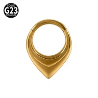 Anneau de nez personnalisable en titane G23 de qualité supérieure, incrusté de cœur en oxyde de zirconium AAAAAA taille Asscher, avec fermoir clicker articulé, bijoux corporels, vente en gros