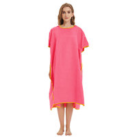 Poncho de surf à capuche pour adultes avec impression personnalisée à séchage rapide Serviette de poncho de plage pour piscine à langer