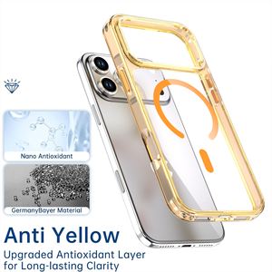 Nuevas Fundas Magnéticas Inalámbricas para iPhone 16ProMax, 16Plus, 15pro, 14, 13, Protección con Cubierta Trasera de PC para iPhone 17 - Product Image 3