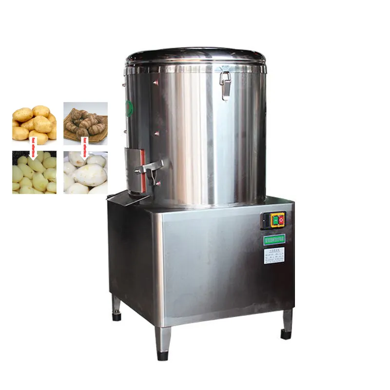 30kg commercial automatic electric hydraulic potato peeling high quality sweet potato peeling machine