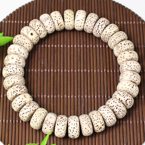 Bodhi Seed <b>Bracelet</b> 12mm 32 Beads Hand Polished Natural Unisex Religious Ceremony Jewelry - Product Image 5