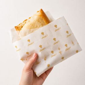 กระดาษห่ออาหารกันไขมันย่อยสลายได้ พิมพ์ลายตามสั่ง สำหรับเบอร์เกอร์และเฟรนช์ฟรายส์ - Product Image 3