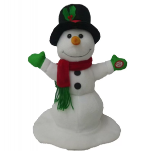 <strong>Singing</strong> and dancing <strong>snowman</strong> plush musical <strong>snowman</strong> 2015 christmas <strong>snowman</strong> toy support oem customized 1000pcs - Product Image 4