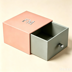 OEM Custom Logo Recyclable Grey Board Watch Packaging with UV Printing & <b>Silver</b> Foil Rigid Paper <b>Box</b> for Jewelry Gift Wholesale - Product Image 2
