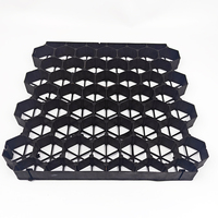 Vente en gros de 8 pièces matériaux de construction en polymère PE-HD en plastique robuste pavé d'herbe grille de plantation d'herbe pour stationnement de voiture