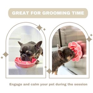 Anti Choke hiçbir dökülme silikon hayvan mama kabı köpekler ve kediler için kolay temiz kişiselleştirilmiş yavaş besleme tabak - Product Image 4