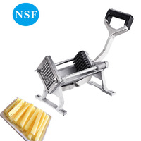 AYP001 Commerciële handmatige frietjes-snijmachine, fruit- en groentesnijder, roestvrij staal, horizontale snijmachine