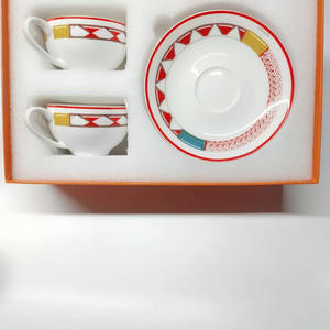 Juego de Té de Cerámica Moderno y Lujoso para la Tarde, Taza y Platillo de Café con Caja de Regalo, Venta al Por Mayor de Fábrica - Product Image 2