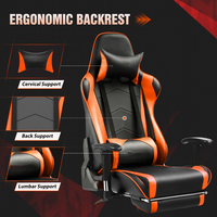 Chaise de jeu 1 pièce Livraison gratuite Chaise de jeu ergonomique en cuir Dossier réglable Siège inclinable Chaise d'ordinateur moderne