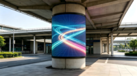 Affichage vidéo LED rond P2.5 personnalisé pour l'extérieur, conçu pour une publicité immersive à 360 degrés