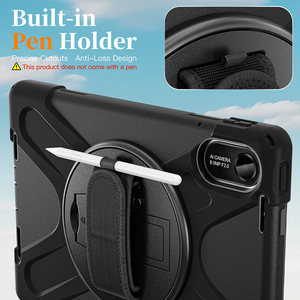 Funda resistente de silicona a prueba de golpes para tableta para <span class=keywords><strong>Xiaomi</strong></span> Redmi <span class=keywords><strong>Pad</strong></span> 2 2025 11 pulgadas incorporada 360 soporte giratorio correa de mano para hombro - Product Image 3