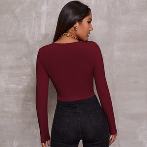 Nouvelle Collection Printemps 2023 – Cardigan Court Tricoté <span class=keywords><strong>Sexy</strong></span> et Ajusté à Fermeture Éclair pour Femme, Style Rétro Européen et Américain, Manches Longues - Product Image 4