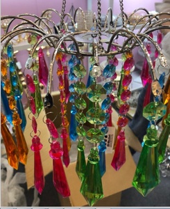 Decorazione evento colore arcobaleno ornamento acrilico <span class=keywords><strong>perline</strong></span> a buon mercato lampadari <span class=keywords><strong>paralume</strong></span> - Product Image 5