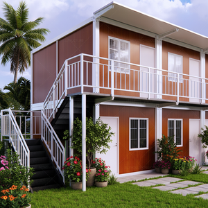 Maison conteneur industrielle <span class=keywords><strong>en</strong></span> acier de haute qualité, <span class=keywords><strong>d</strong></span>émontable, pour bureau, hôtel, appartement préfabriqué à louer, maison à 2 étages - Product Image 1