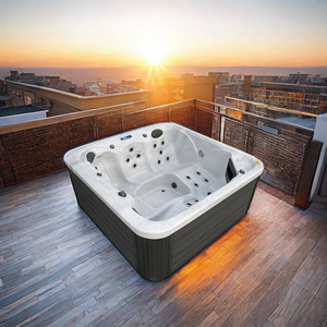 Diseño moderno, aguas tranquilas, bañera de hidromasaje de lujo, bañera de hidromasaje terapéutica para la salud, bienestar, al aire libre para remojar, casa, Villa, aplicación - Product Image 6