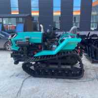 Nouveau micro-tracteur rotatif diesel à chenilles avec 2 roues motrices et pompe 50 CV, équipement agricole multifonctionnel