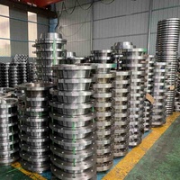 Bride en acier inoxydable DN20, bride inox DN20, 3 brides soudées, bride WNRF, acier inoxydable SS310