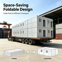 Conteneur pliable, maisonnette mobile, appartement, dortoir, design industriel moderne, imperméable, ignifuge, à assembler soi-même