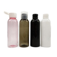Botellas de Plástico PET Transparentes con Tapa Abatible de 20/410 24/410 28/410 30ml 50ml 60ml 80ml 4oz 100ml 150ml 250ml 300ml 400ml 500ml