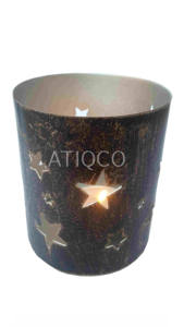 Luxury Nordic Custom Simple Colored Cylinder <b>Candle</b> Jar Matt <b>Concrete</b> Votive and Tealight Metal Wholesale - Product Image 2