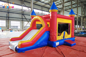 WINSUN Trampolín y Tobogán Rojo para Niños con Almohadilla <span class=keywords><strong>de</strong></span> Seguridad para Uso Interior y Exterior OEM/ODM Venta al por Mayor <span class=keywords><strong>Alquiler</strong></span> EE. UU. - Product Image 4