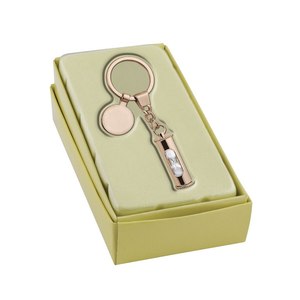 Portachiavi a Clessidra Rosa con Eleganti Catene in Vetro GETTONE - Product Image 3