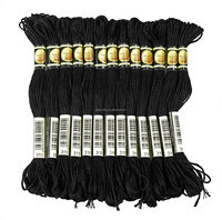 24 pièces par boîte, 8 m, 447 couleurs, bobines de fil à broder, fil à coudre pour le bricolage, point de croix, tricot, couture