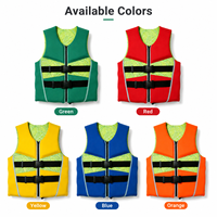 Gilet de sauvetage professionnel en PVC pour adulte, veste de flottabilité à séchage rapide et imperméable pour jet ski, rafting, natation et sports nautiques