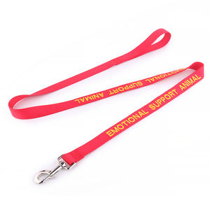 Ensemble de laisses de colliers pour animaux de compagnie de luxe brodés personnalisés en usine collier de laisse de chien personnalisé pour chien de service de soutien émotionnel - Product Image 2