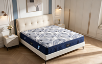 Matelas orthopédique Queen King Size pour hôtel, en mousse à mémoire de forme, latex et ressorts ensachés 5 zones, compressé