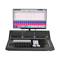 Consola de luz de escenario DMX de 2048 canales de alta calidad, consola de iluminación con controlador táctil