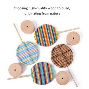 Sucette rotative en bois véritable, série numérotée Fei, mobilier éducatif Montessori créatif, jouets de décompression, 6 ans et plus - Product Image 4