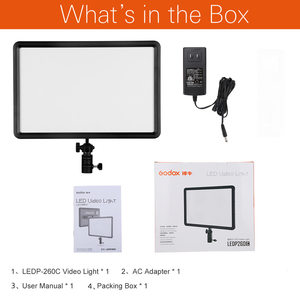GODOX LEDP260C-Panel de luz LED para vídeo ultrafino, 30W, 3300-5600k, lámpara para cámara <span class=keywords><strong>Digital</strong></span> DSLR, estudio de fotografía - Product Image 2