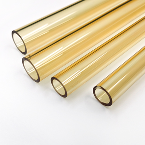 Paja de vidrio de borosilicato personalizable, pajitas tontas onduladas con vasos de vidrio reutilizables coloridos - Product Image 3