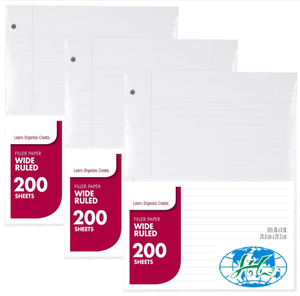 A5 A6 A7 A8 6-Ring Loose Leaf Replaceable Blank Paper 3Ring Notebook Planner Refill Paper for Diary Notebook