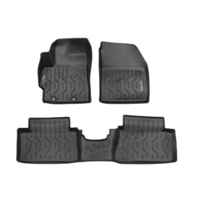Alfombrilla de coche para <span class=keywords><strong>TOYOTA</strong></span> <span class=keywords><strong>YARIS</strong></span>, revestimiento de suelo de coche impermeable de goma cruzada, almohadillas para pies de coche - Product Image 1