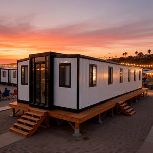 Maisons conteneurs mobiles pliables de 30 et 40 pieds, bureaux, villas, chambres, hôtels, maisons extensibles pour camping de plage et événements, hébergements - Product Image 1