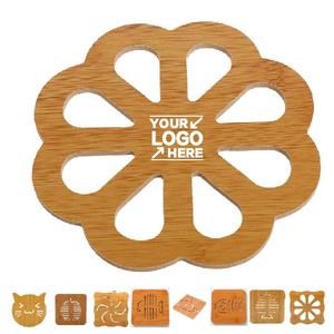 Cute Wooden Cartoon Non-Slip Insulated Table Mat Coaster Kitchen Dining Heat Resistant Pad Children Kids Tableware Home - Product Image 2