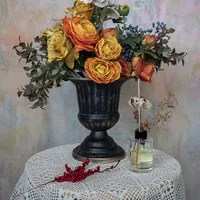 JAYWOOD pot de fleurs en métal Vintage européen, arrangement de magasin de fleurs, décoration de scène, bouquet de mariage, vase de décoration de table