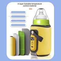Penghangat Botol Bayi Portabel Multi-gear, Kontrol Suhu Cerdas, Model Universal, Penutup Penghangat Susu, Selongsong Insulasi