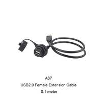 Adaptador de Montaje en Panel Lshitech USB 2.0 IP68 a Prueba de Agua, Conector Eléctrico de Aviación Tipo Bayoneta de 0.1-1M para Equipos de Exterior