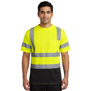 เสื้อโปโลสะท้อนแสงสำหรับงานนิรภัย สีเหลือง พร้อมโลโก้สั่งทำพิเศษสำหรับผู้ชาย - Product Image 1