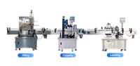 Machine de remplissage automatique de bouteilles en plastique pour jus, lait, boissons énergisantes, eau en bouteille, machine de remplissage et de bouchage