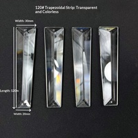Lampu Gantung Kristal K9 Facet Bentuk Trapesium Panjang untuk Proyek Pencahayaan Hotel
