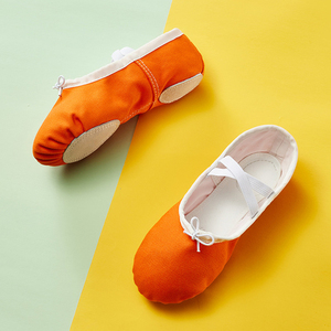 <span class=keywords><strong>Zapatillas</strong></span> <span class=keywords><strong>de</strong></span> <span class=keywords><strong>Ballet</strong></span> <span class=keywords><strong>de</strong></span> Lona <span class=keywords><strong>de</strong></span> Color Personalizado para Niñas, <span class=keywords><strong>Zapatillas</strong></span> <span class=keywords><strong>de</strong></span> Baile <span class=keywords><strong>de</strong></span> <span class=keywords><strong>Ballet</strong></span> Amarillo Brillante y Naranja, con Cordones, Transpirables, Pantuflas para el Hogar - Product Image 6