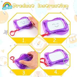 Papan gambar magnetik Mini terlaris untuk anak-anak ransel klip gantungan kunci papan gambar dapat dihapus alas tulis sketsa sketsa coretan - Product Image 5